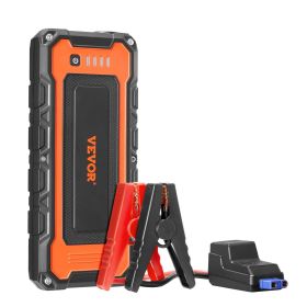 VEVOR Jump Starter, 3000A Peak, Car Battery Starter Power Pack, Portable Battery Booster with Air Compressor Jumper Cables LCD Display LED Light