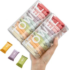 Disposable Compressed Towels, Portable Compressed Towel Tablets, 28Pcs Travel Wash Cloth, Thicker Super Absorbent Wash Cloths for Travel