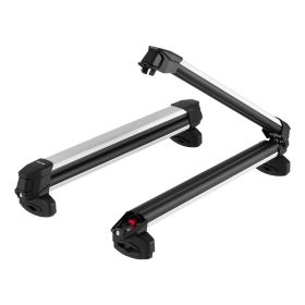 VEVOR Ski & Snowboard Roof Rack, Carry up to 6 Pairs of Skis or 4 Snowboards