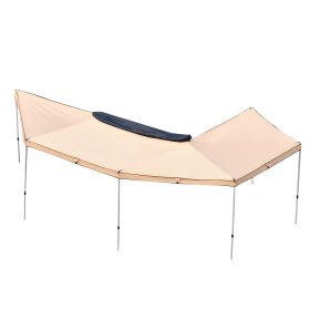 VEVOR 270 Degree Awning with Bulit-in LED Lights, 117 sq.ft Driver Side Vehicle Awning, Waterproof UV50+ Car Side Awnings