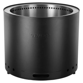 VEVOR Smokeless Fire Pit Stove Bonfire, H: 15.4 in x Dia: 19.3 in ,Wood Burning Fireplaces with Removable Ash Pan