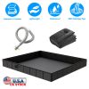 41x41x5.5in Portable Shower Pan Foldable Shower Basin Collapsible Camping Shower Tent Base with Detachable Drain Pipe for Indoor & Outdoor