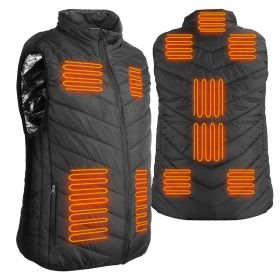 Heated Vest Electric USB Jacket Men Women Heating Coat Thermal Body Warmer Wear with 3 Temperature Levels (Option: XL)